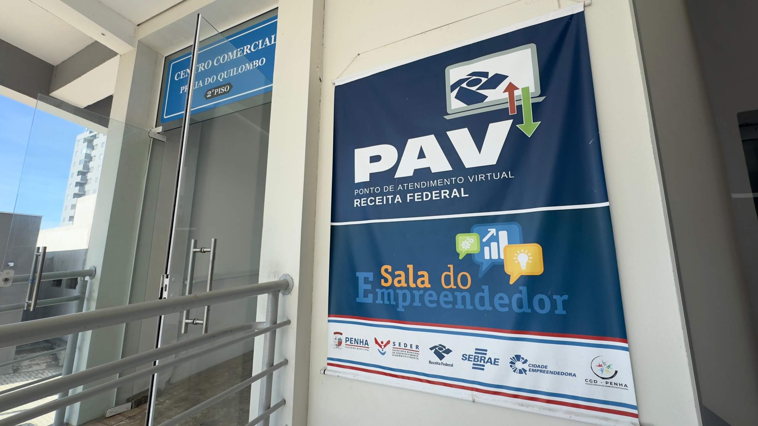 Imagem JPG, Sala do Empreendedor e PAV estão em novo endereço