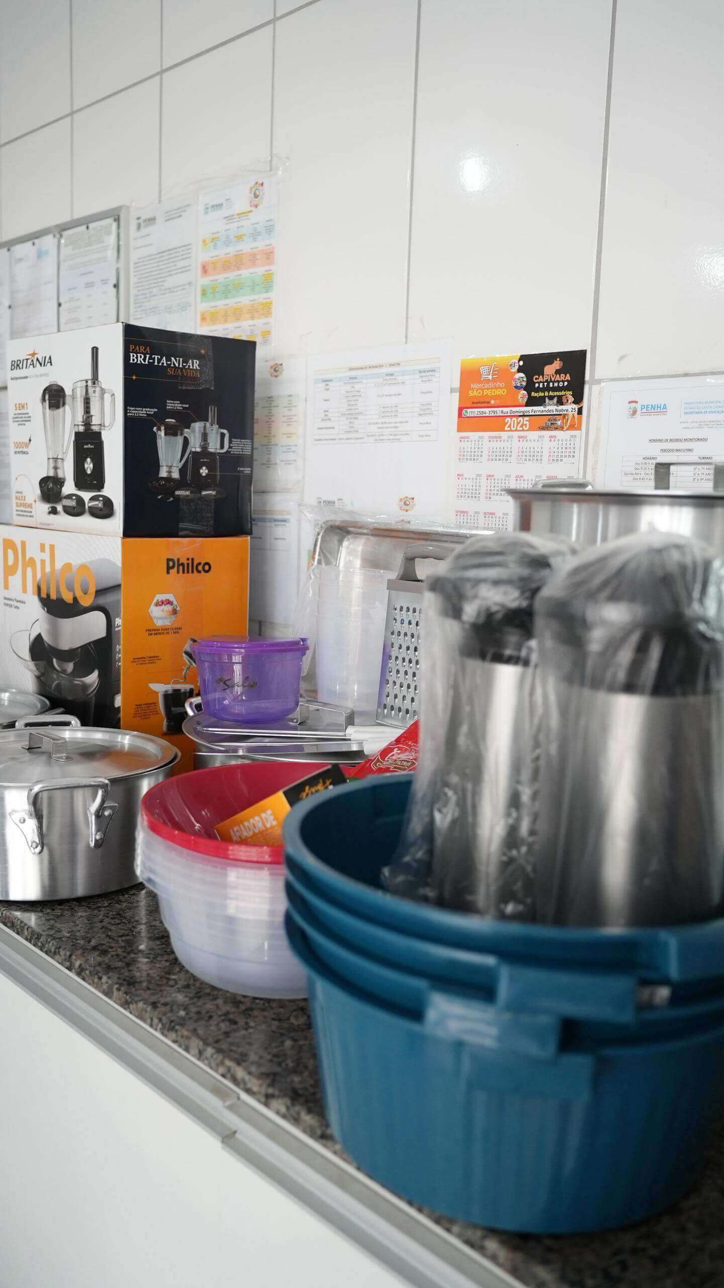 Imagem JPG, Penha inicia  entrega de novos utensílios de cozinha para as unidades  de ensino