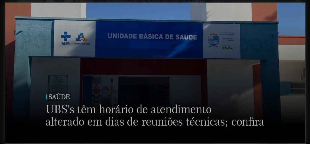 Imagem JPG, Unidades de Saúde de Navegantes alteram horários em dias de reuniões técnicas