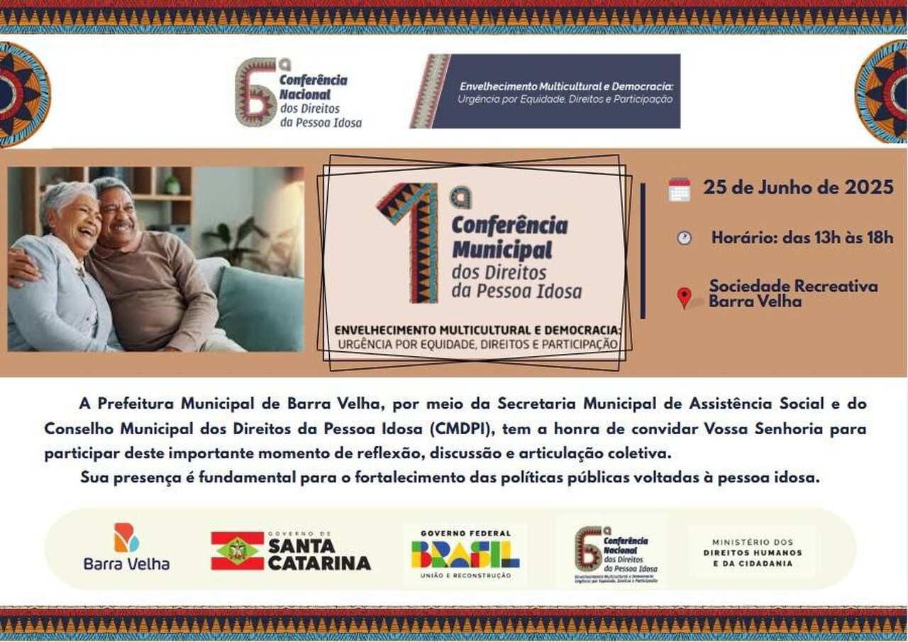Imagem JPG, Barra Velha Convida para a 1 conferência dos Direitos dos Idosos
