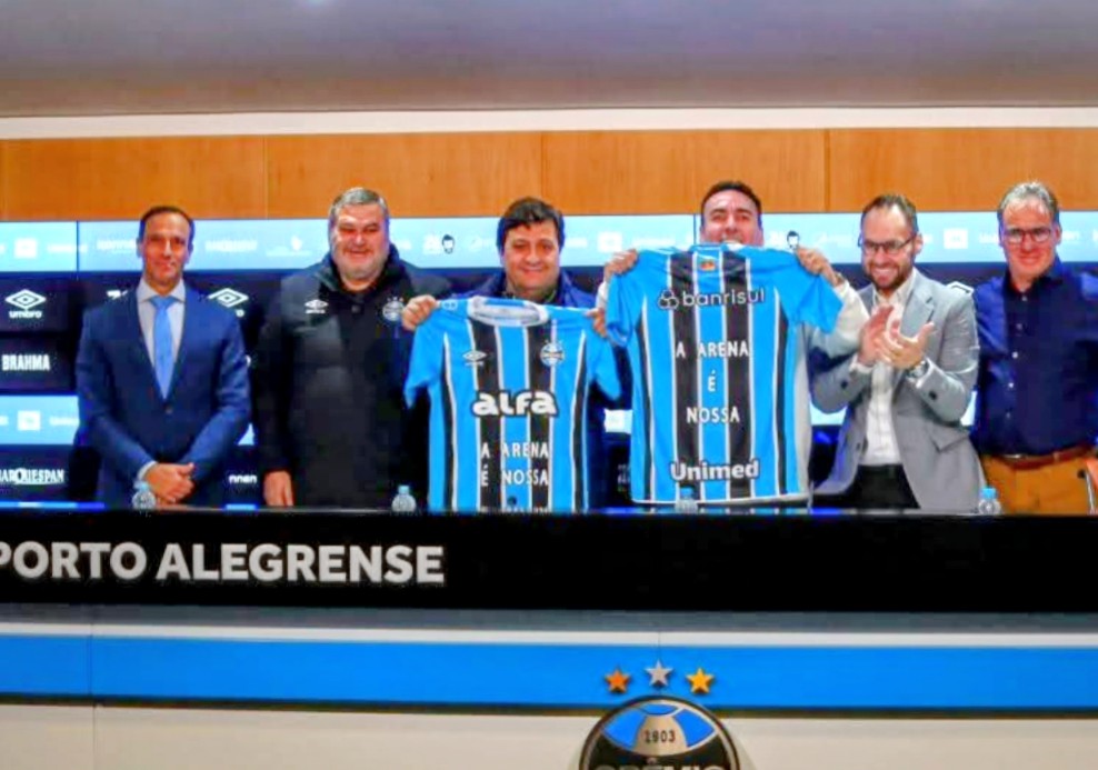 Imagem JPG, Marcelo Marques  dono da MARQUESPAN comprou a arena do Gremio Porto Alegrense e ira doar ao Clube num investimebti de 155  milhows de Reais.
