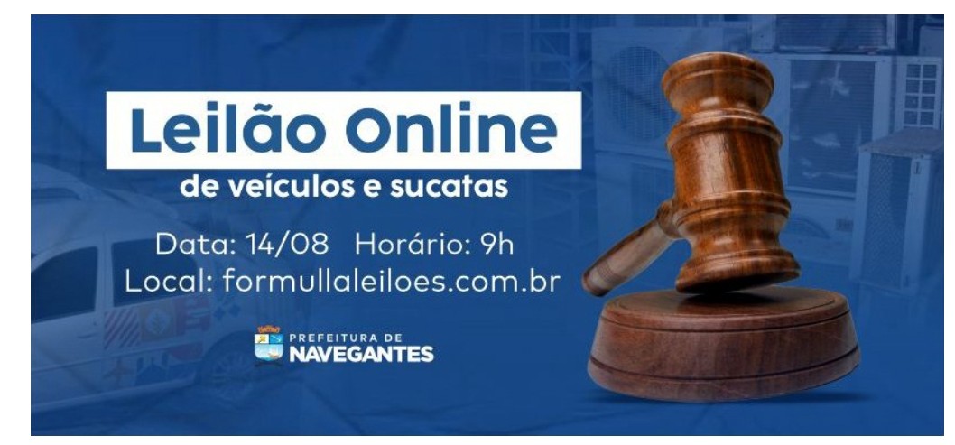 Imagem JPG, Prefeitura de Navegantes promove leilão online de veículos e sucatas