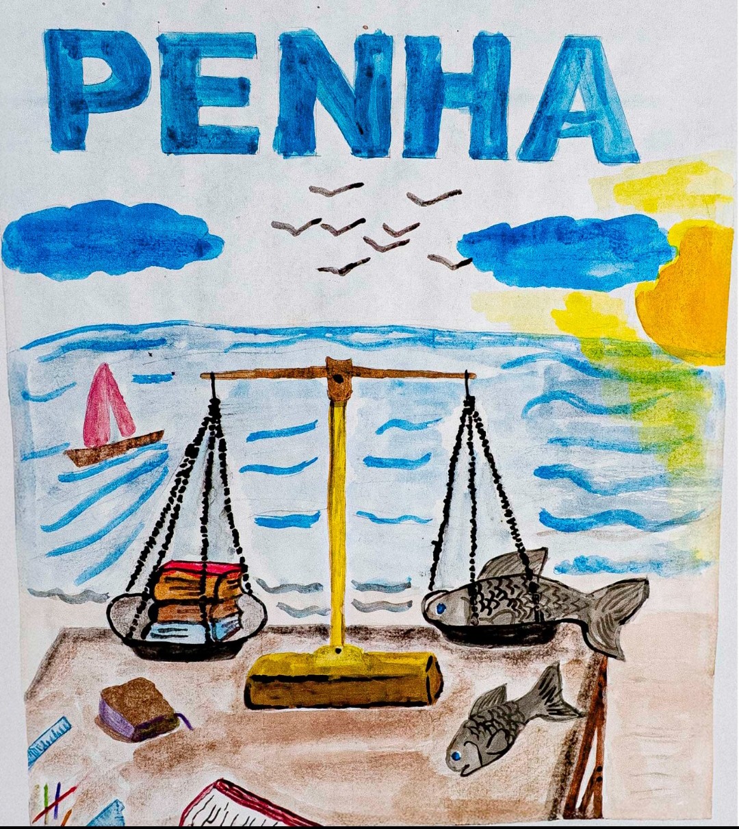 Imagem JPG, Educação de Penha anuncia vencedores do concurso de capas do material escolar 2026