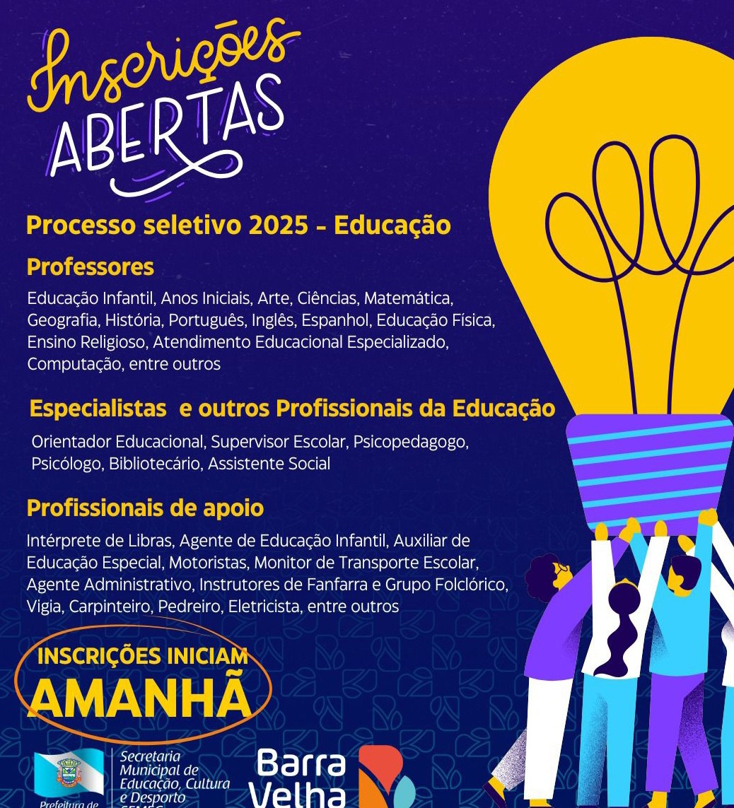 Imagem JPG,  PROCESSO SELETIVO – EDUCAÇÃO EDITAL Nº 003/2025 – MUNICÍPIO DE BARRA VELHA/SC
