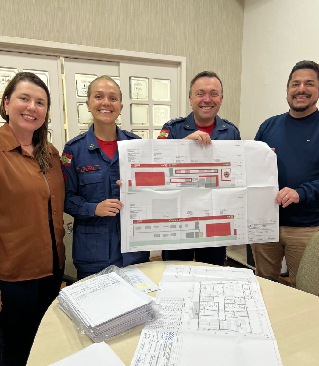 Imagem JPG, Corpo de Bombeiros Militar recebe projeto para construção do quartel próprio
