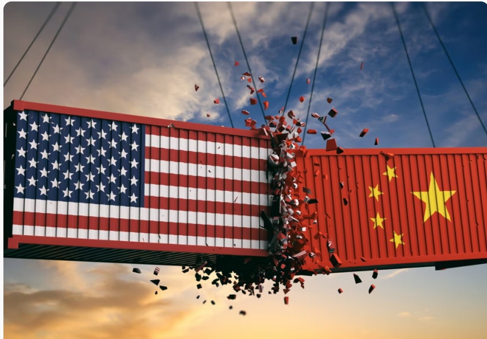 Imagem JPG, Guerra tarifária. China responde aos Estados Unidos. Medo de lutar não é opção. 