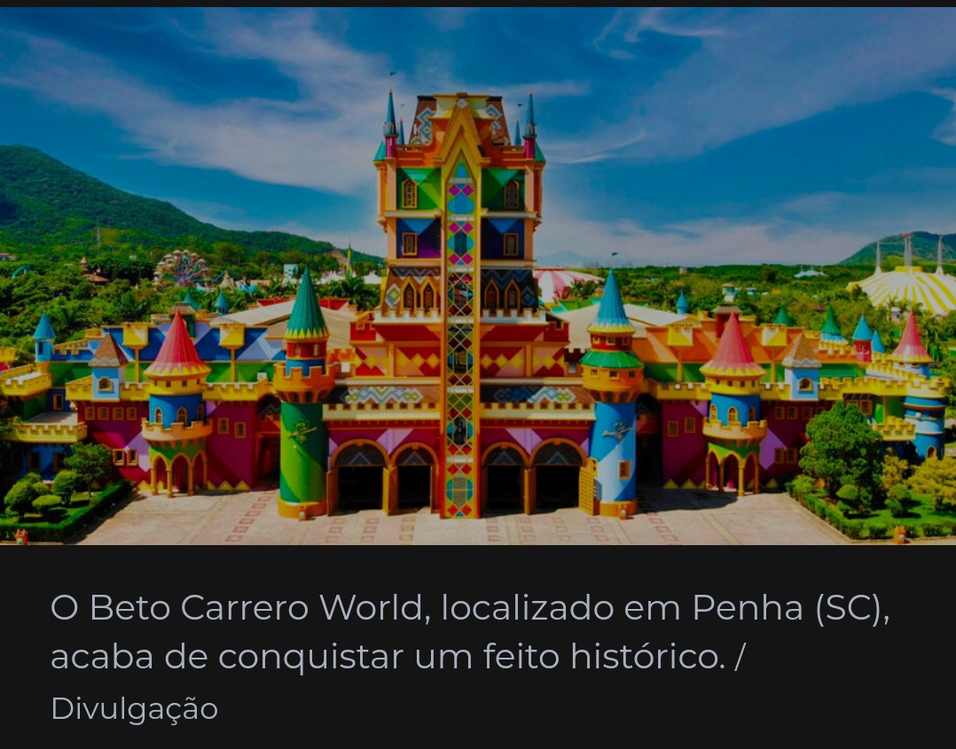 Imagem JPG, Beto Carreiro Supera Disney Word e se torna o segundo maior parque do Planeta.