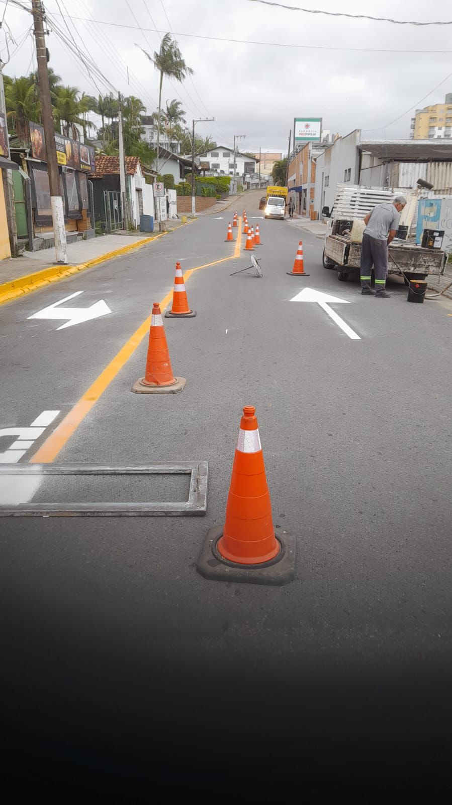 Imagem JPG, Alteração no sentido do trânsito em trecho da rua Humberto Pimentel