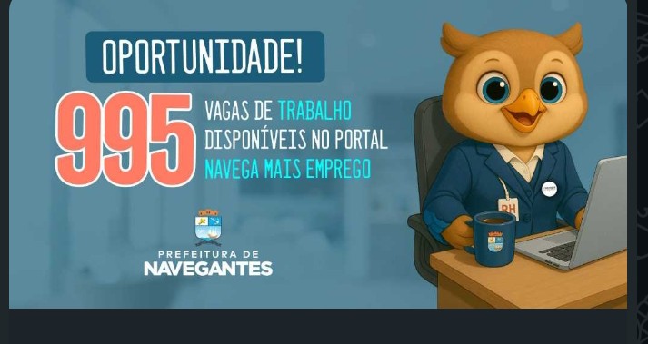 Imagem JPG, 995 vagas de empregos em Navegantes.