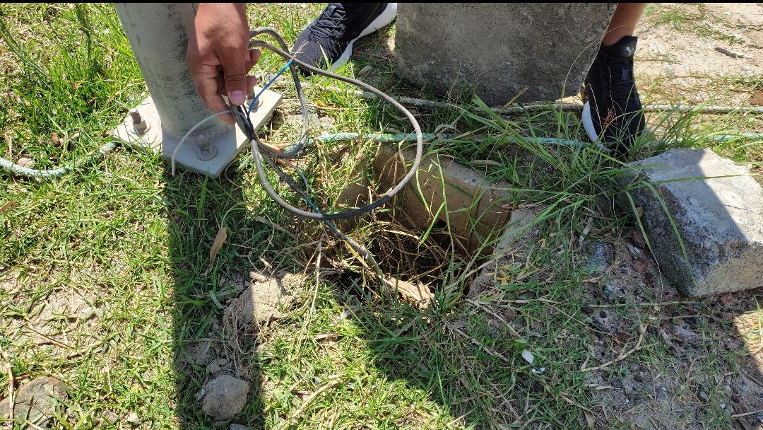 Imagem JPG, Furto de cabos de iluminação pública no bairro Itajuba